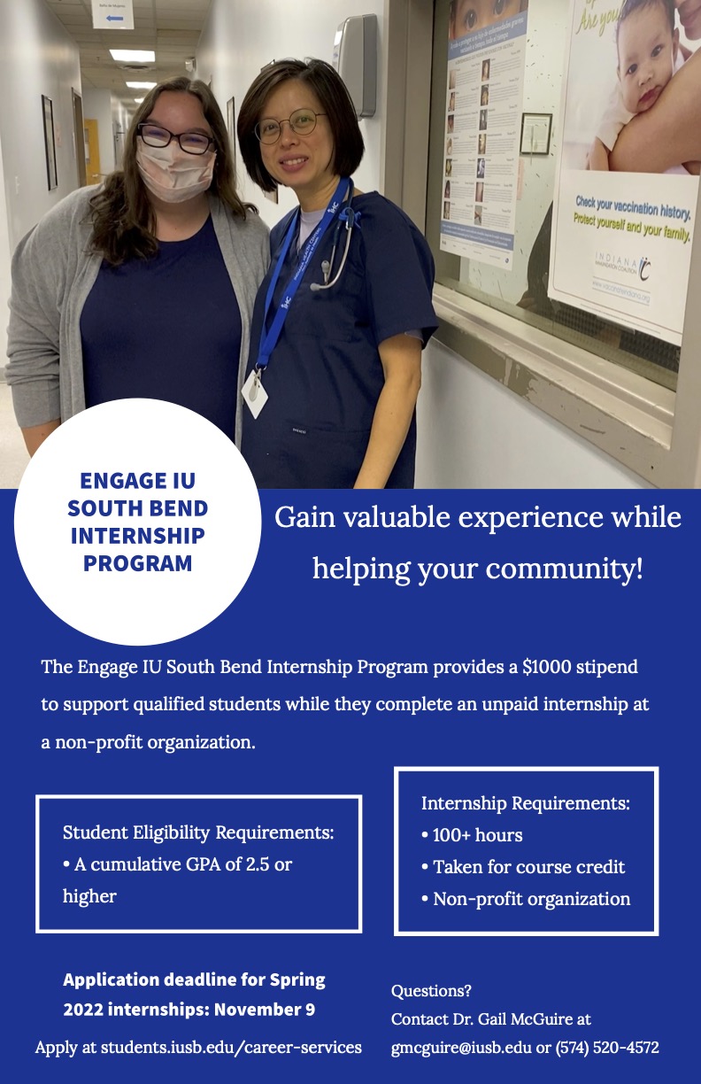 Spring 2022 Engage Internship Poster